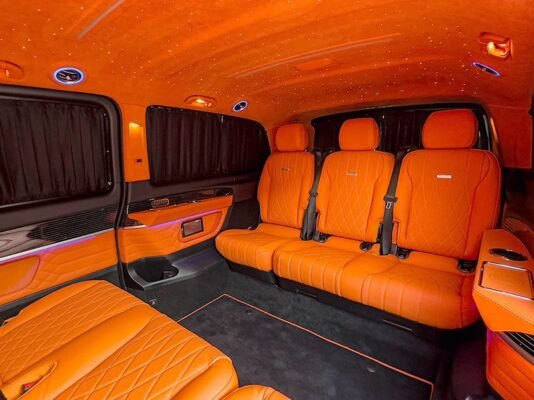 Mercedes V Class Business Edition with Orange Interior