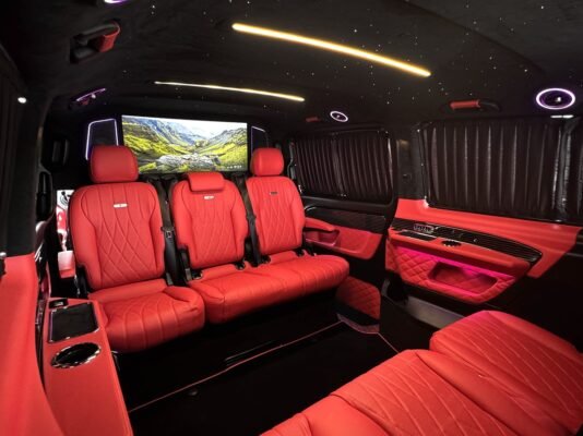 Mercedes Benz Vito Business Van Red Interior
